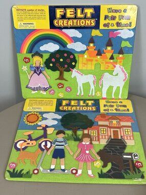 Felt Creations Hurricane Toys Princess Castle + Bicycle Scooter Fun New Sealed